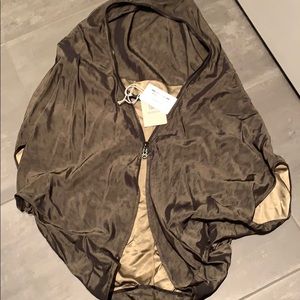 Metallic Olive Shrug